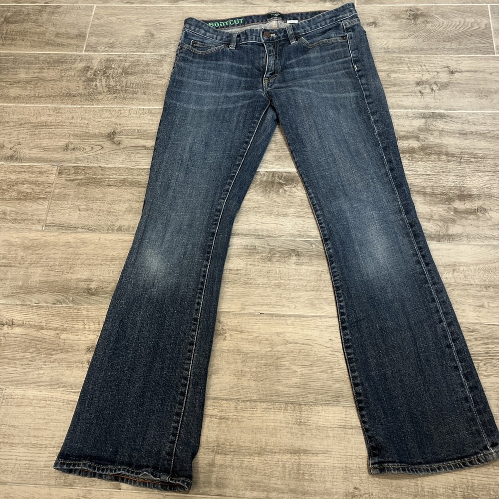 J. Crew Stretch Women's Jeans Size 30 R Bootcut Denim Jeans in Dark Wash
